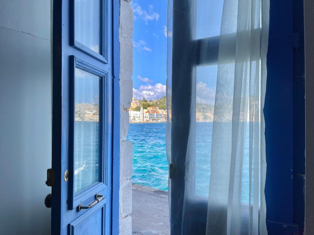 Seafront - Harbour View , Pitini 2 Apartment Symi Bagian luar foto
